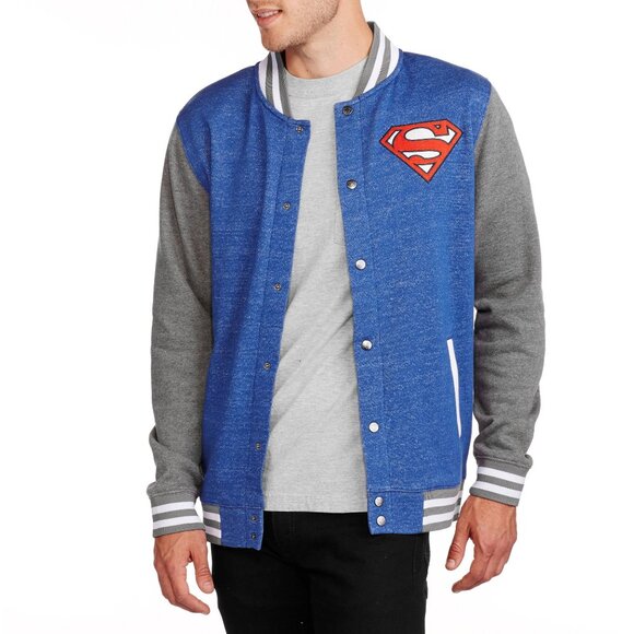 NWT Superman Varsity Jacket - Picture 1 of 3